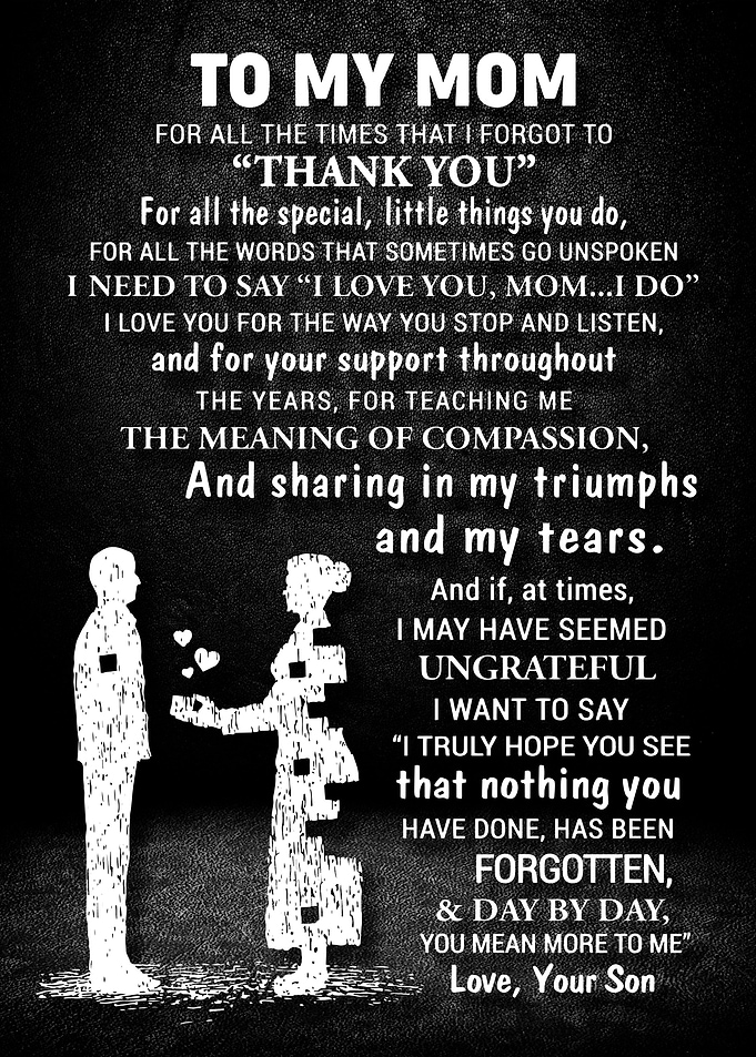 To My Mom Gift For Mom