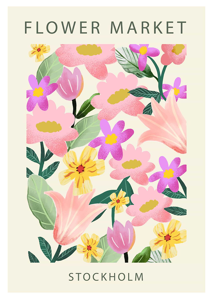 Minimalistic Flower Market
