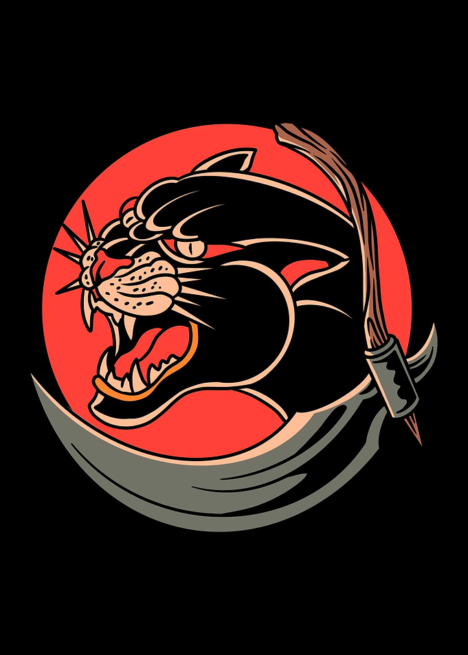 grim panther tattoo