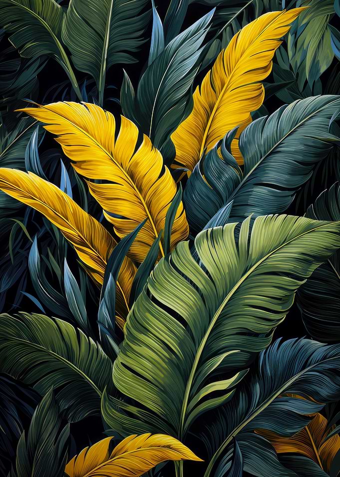 Tropical leaves