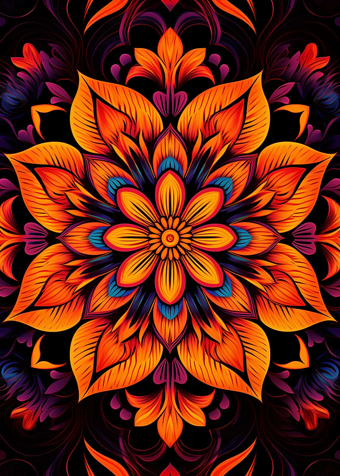 Orange Mandala