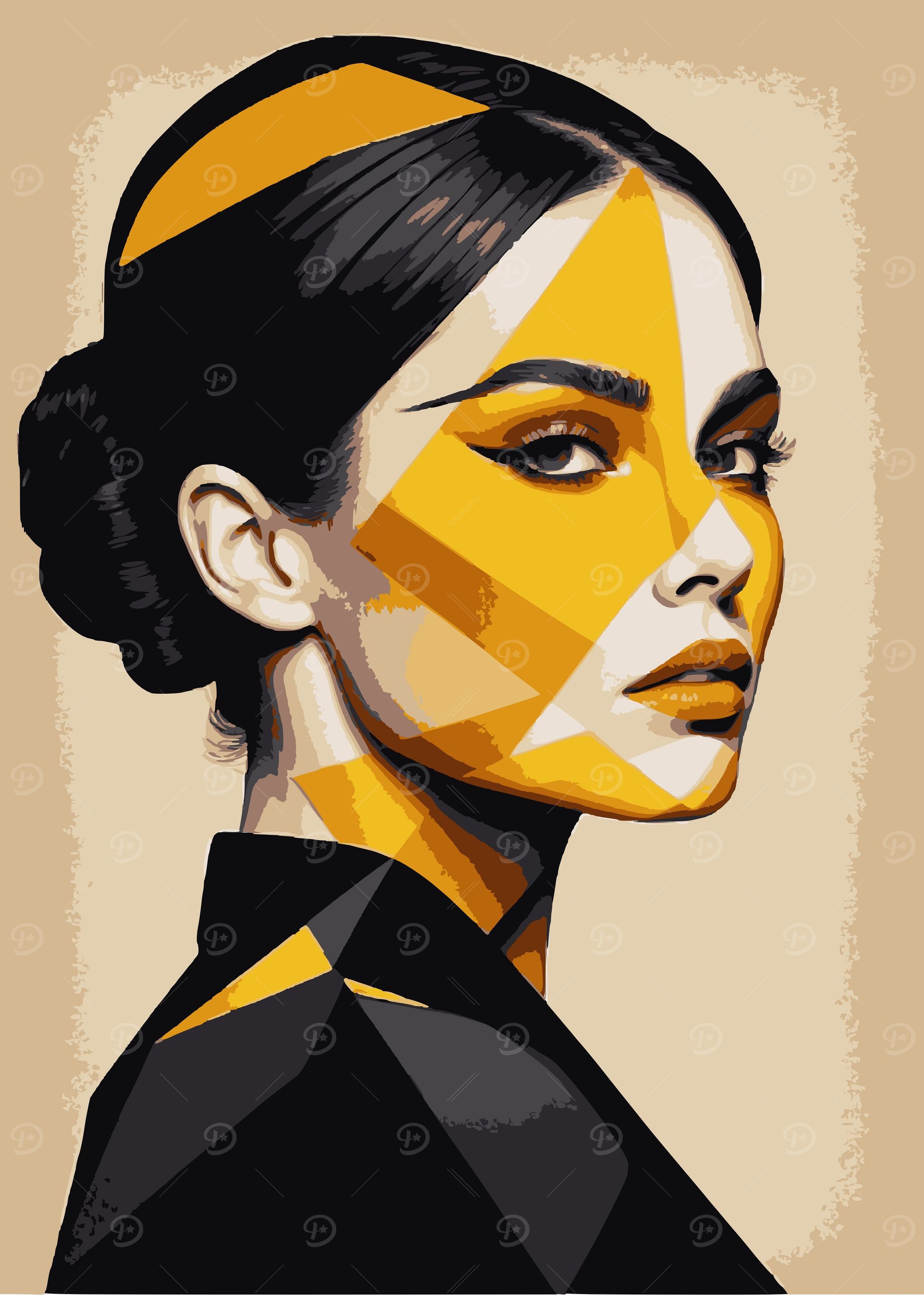 Pop Art Woman Portrait 23