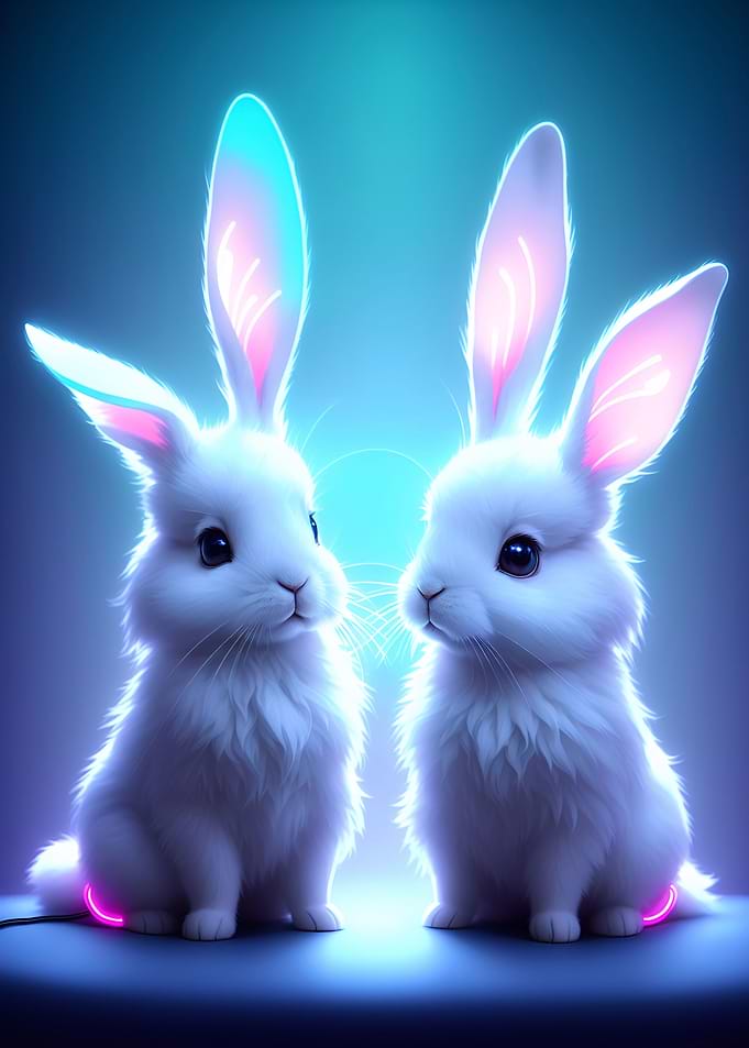 Glowing longeared friends