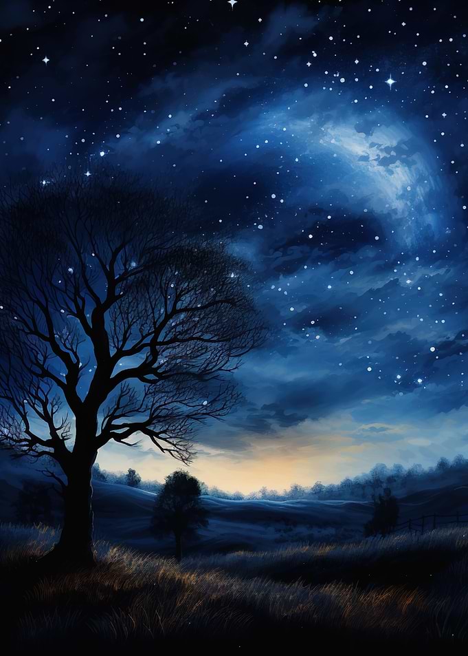 night sky with stars