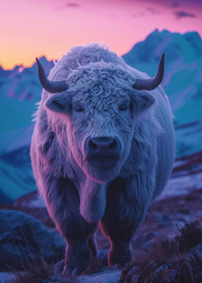 Cow Aesthetic Sunset