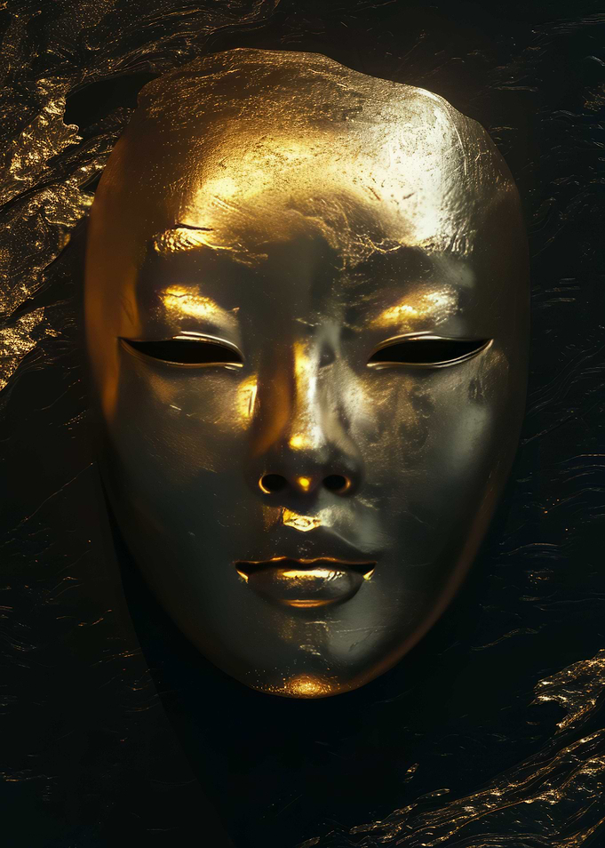 Mask Dark Gold