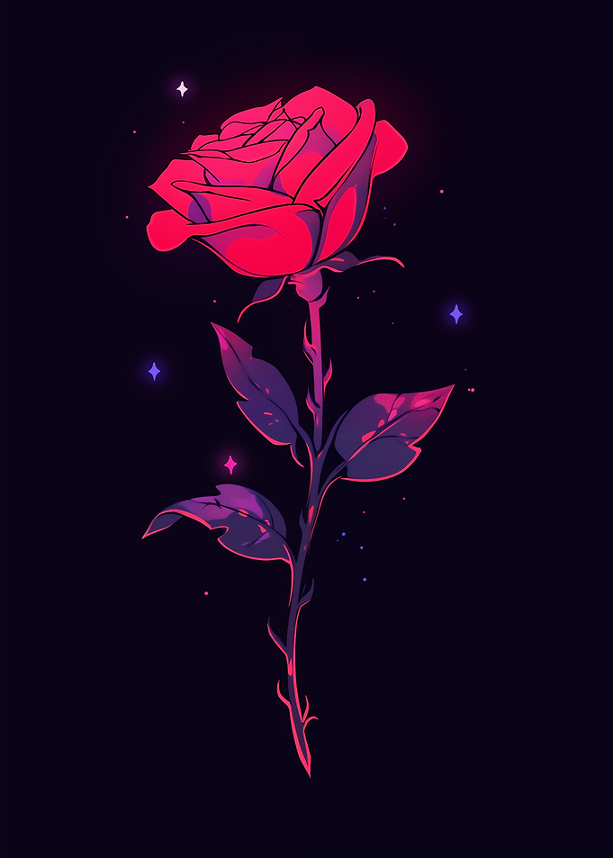 Mysterious Aesthetic Rose