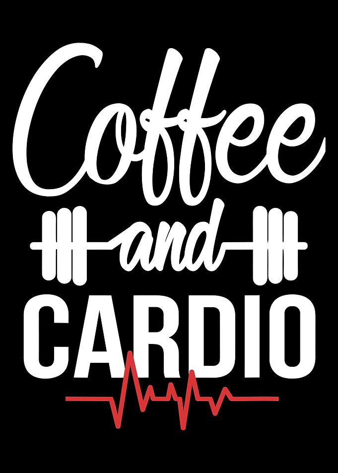 Coffee and Cardio Gym Art