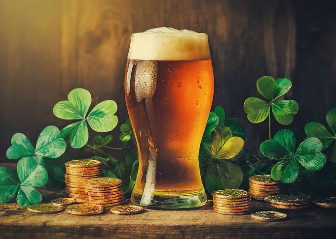 beer clover and gold
