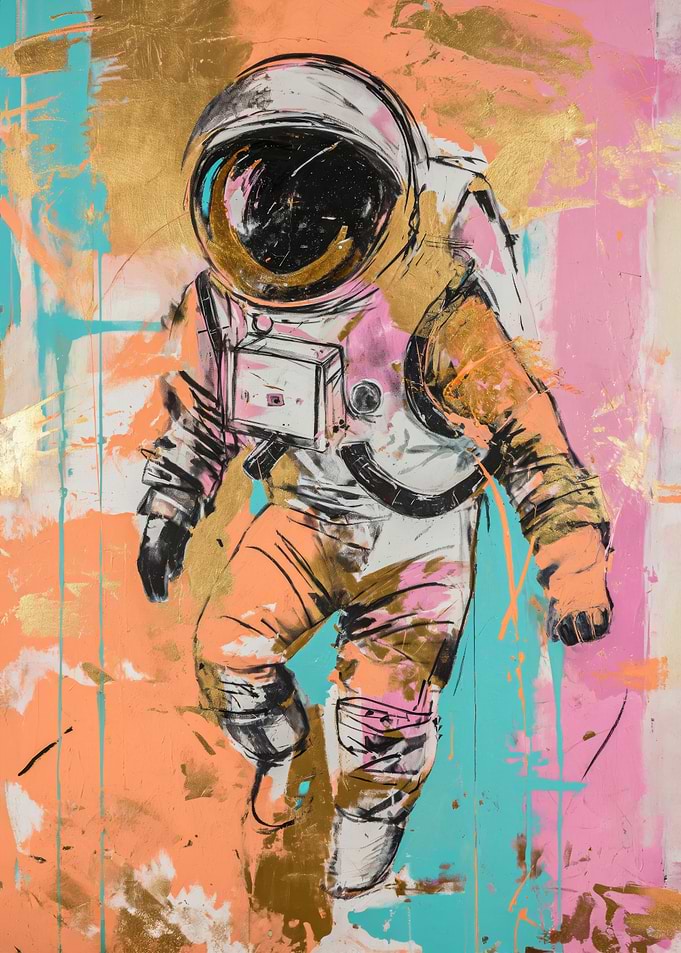 Abstract Astronaut