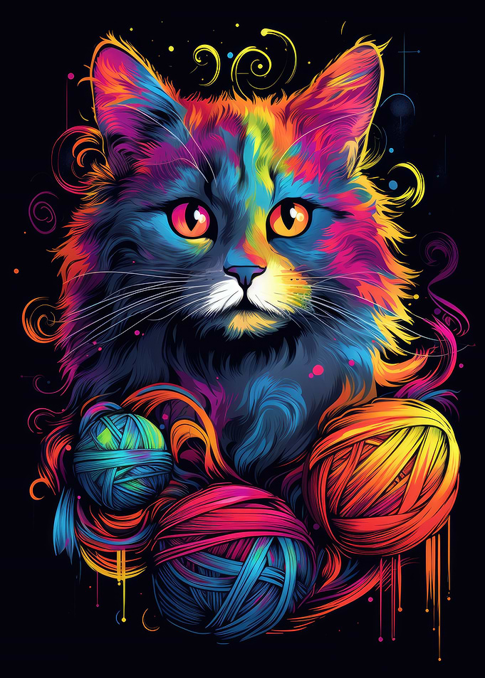 More cat and wool