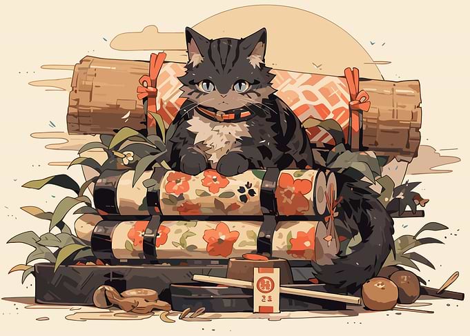 Japanese Travel Cat