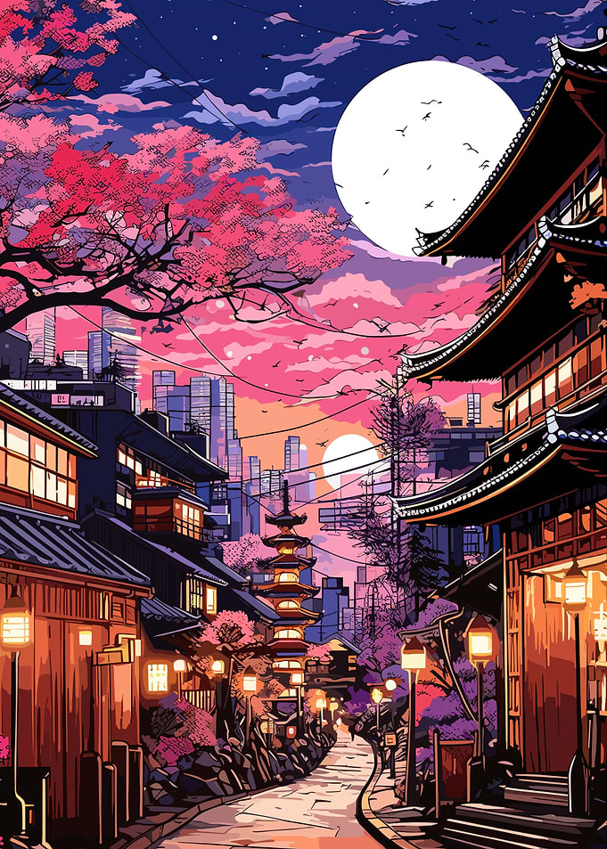 sakura japan landscapes