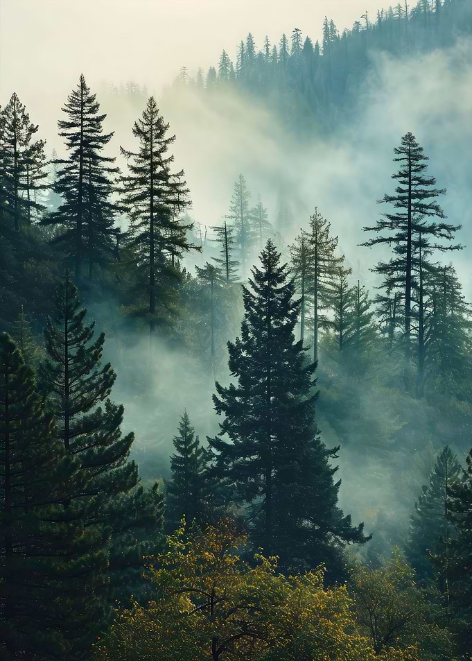 Misty Mountainside