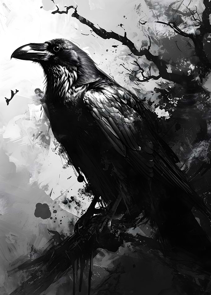 The Raven Monochromatic