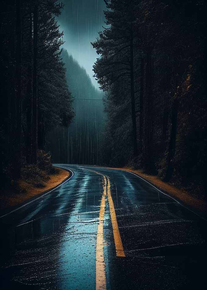 Foggy Forest Nature