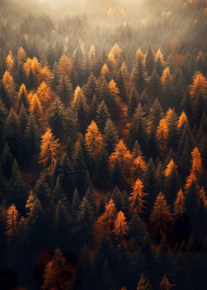 Foggy Forest Nature