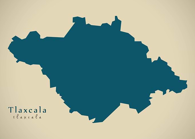 Tlaxcala Mexico map