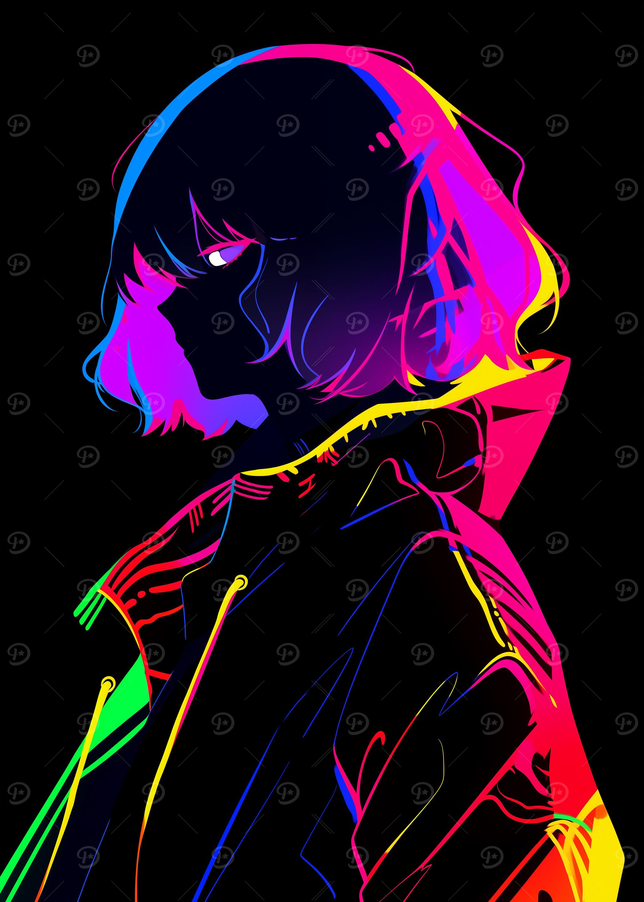 Chic Neon Silhouette