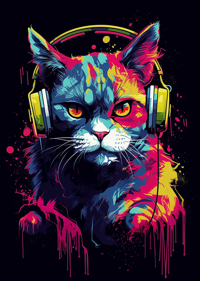 Neon Cat Melody