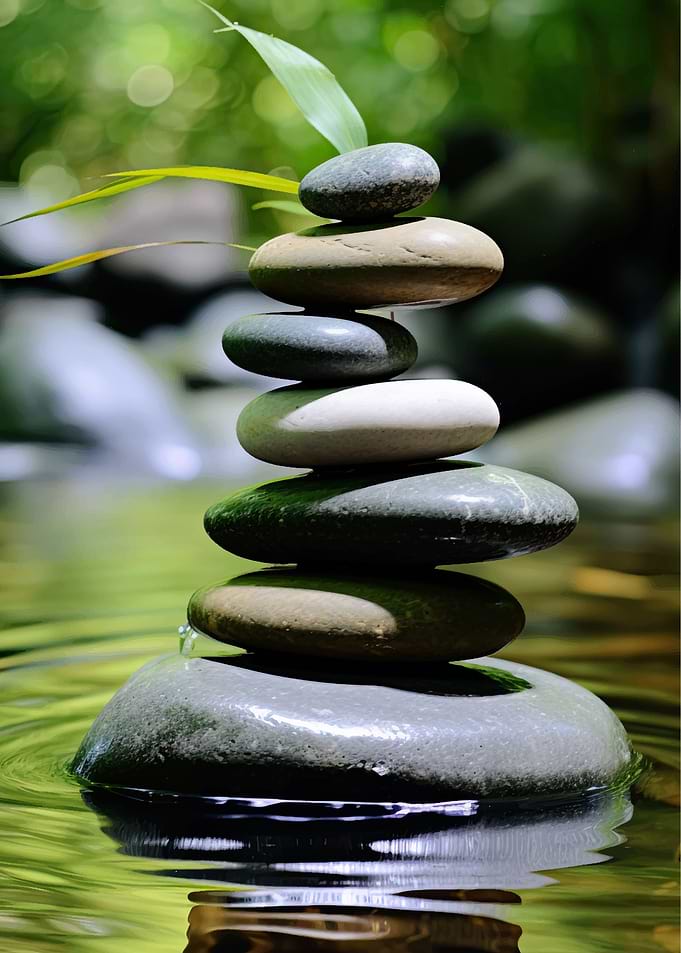 zen stones meditation