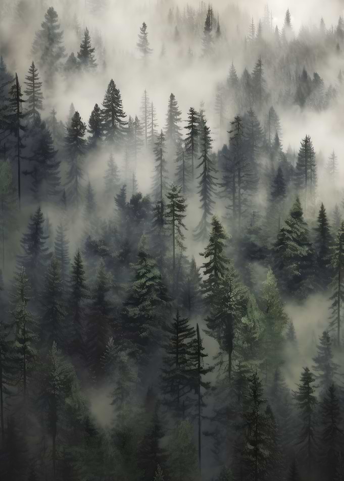 Misty Mountainside