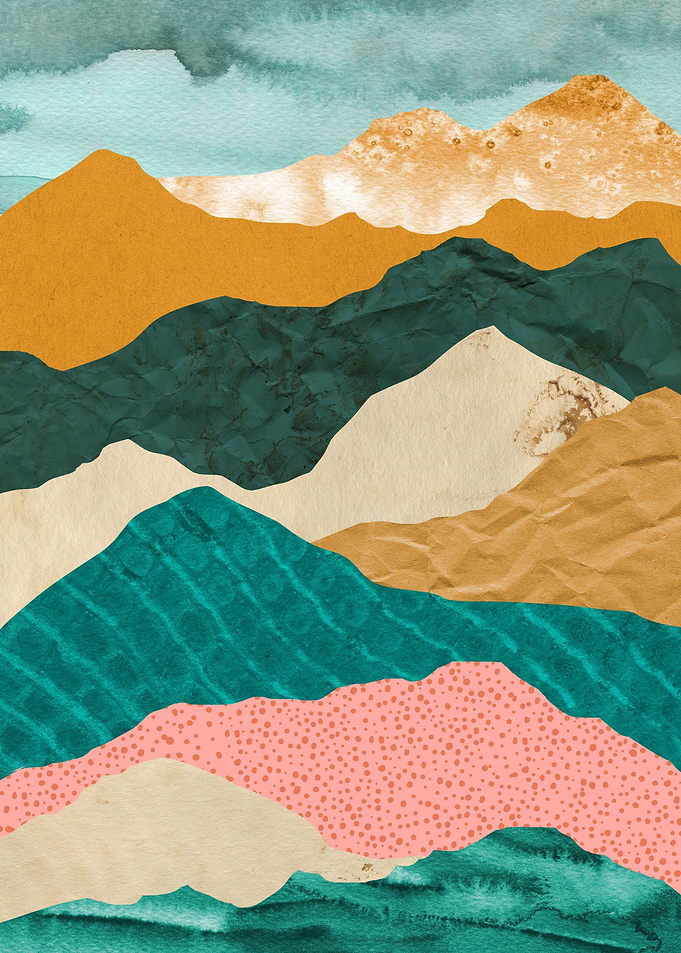 Collage Landscape Poster
