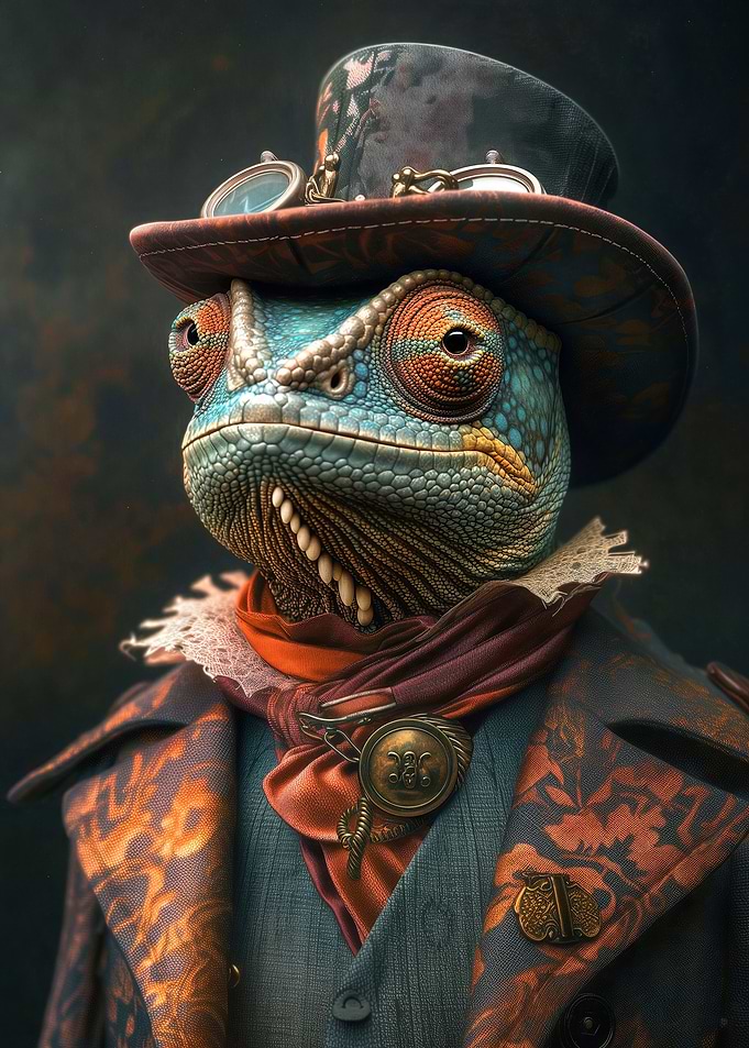 Steampunk Chameleon