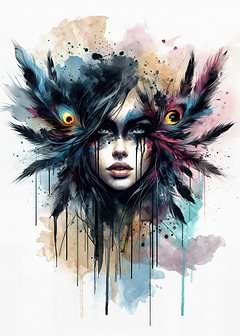 black feathers