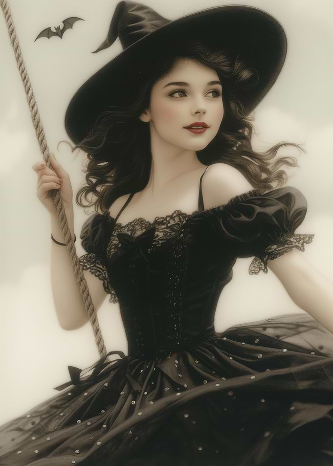 Vintage Halloween Witch