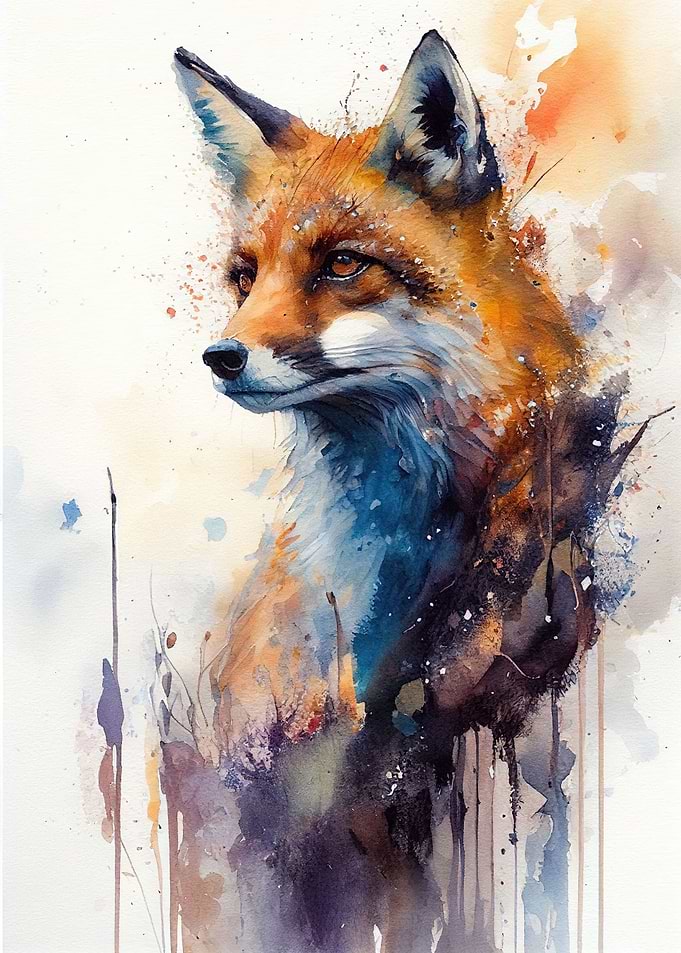 Fox Watercolor