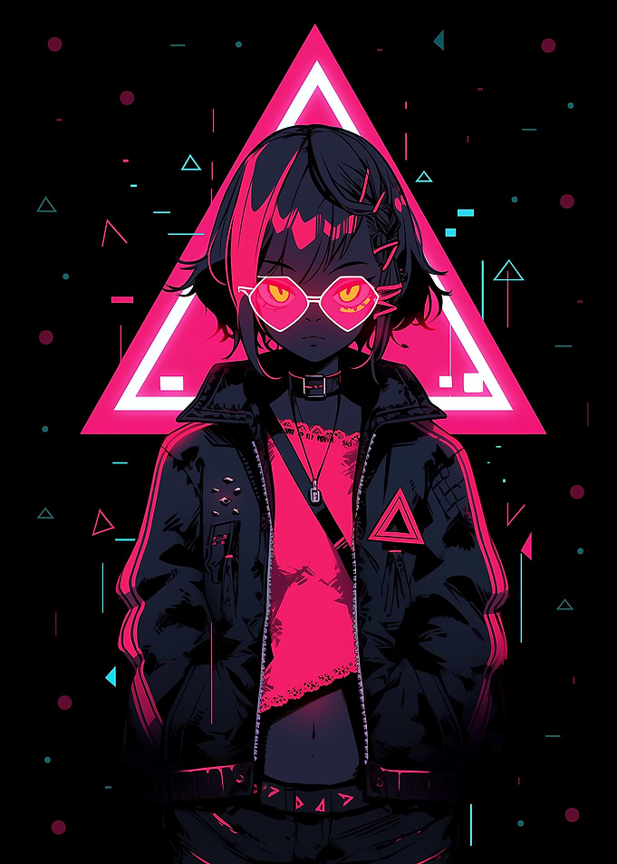 Futuristic Neon Charm