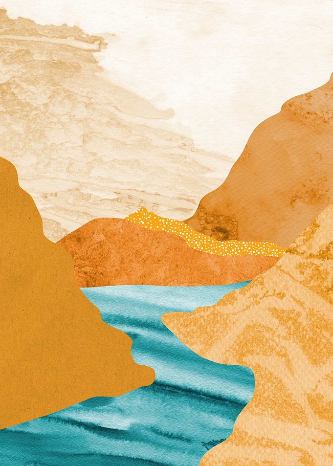 Collage Landscape Poster