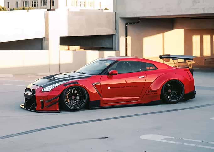 red hard cars