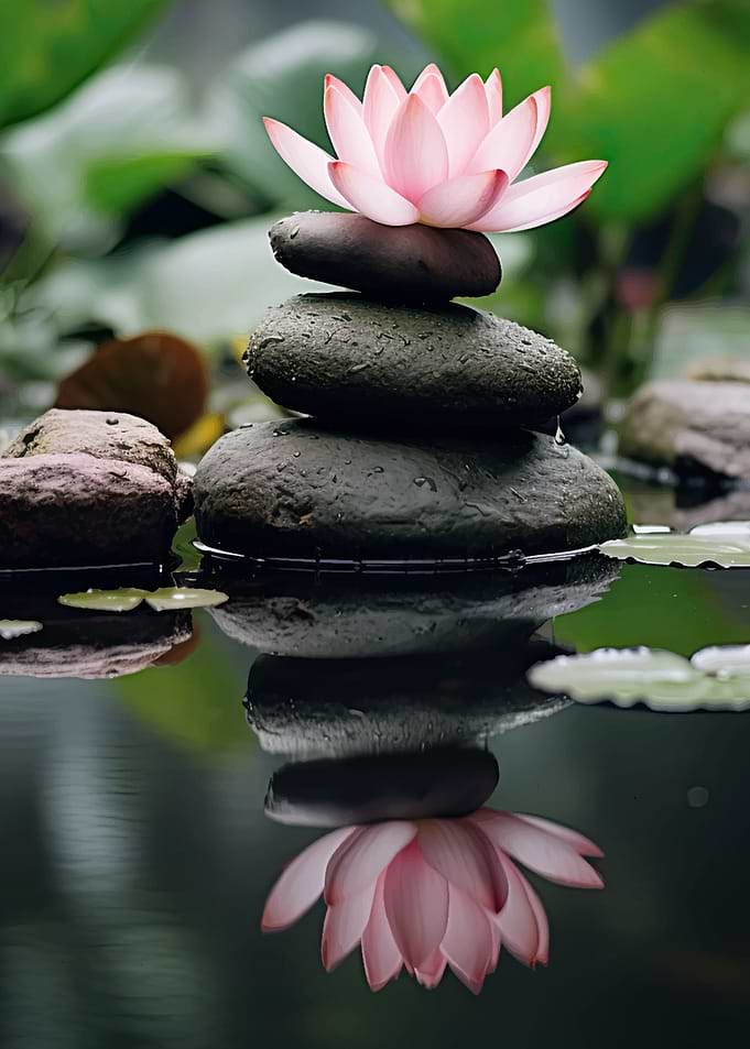 zen stones meditation