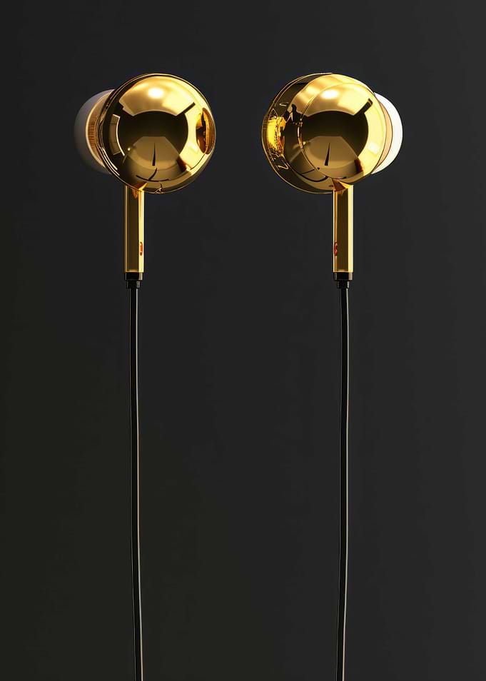 Earphone Dark Gold