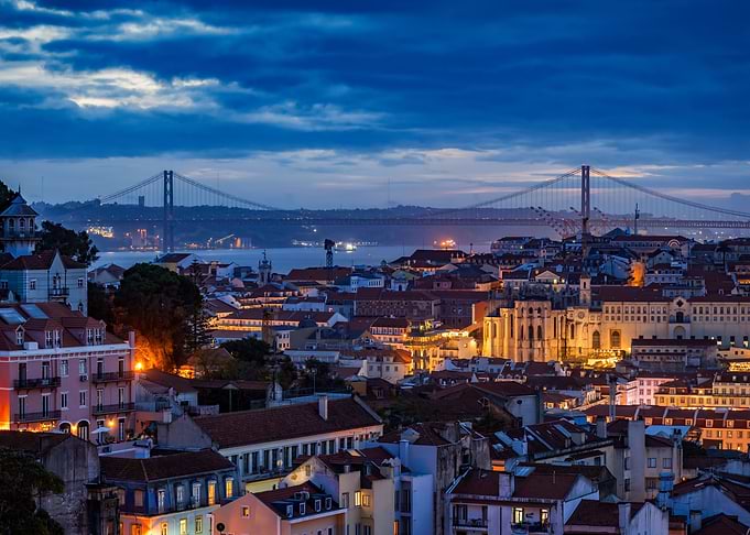 Lisbon Evening Cityscape