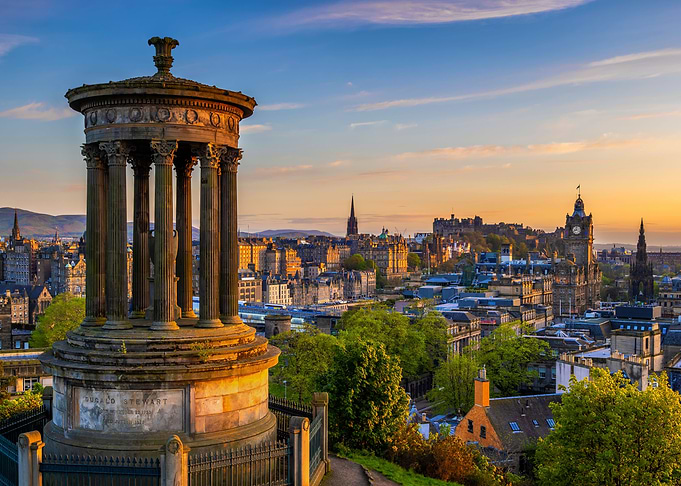 Edinburgh at Sunset