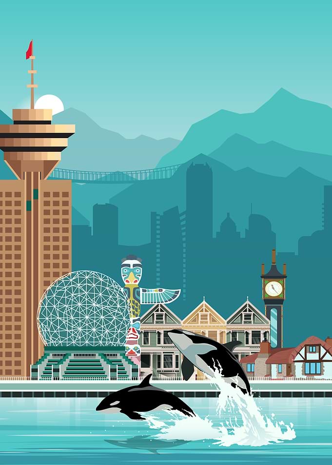Vancouver Travel Print