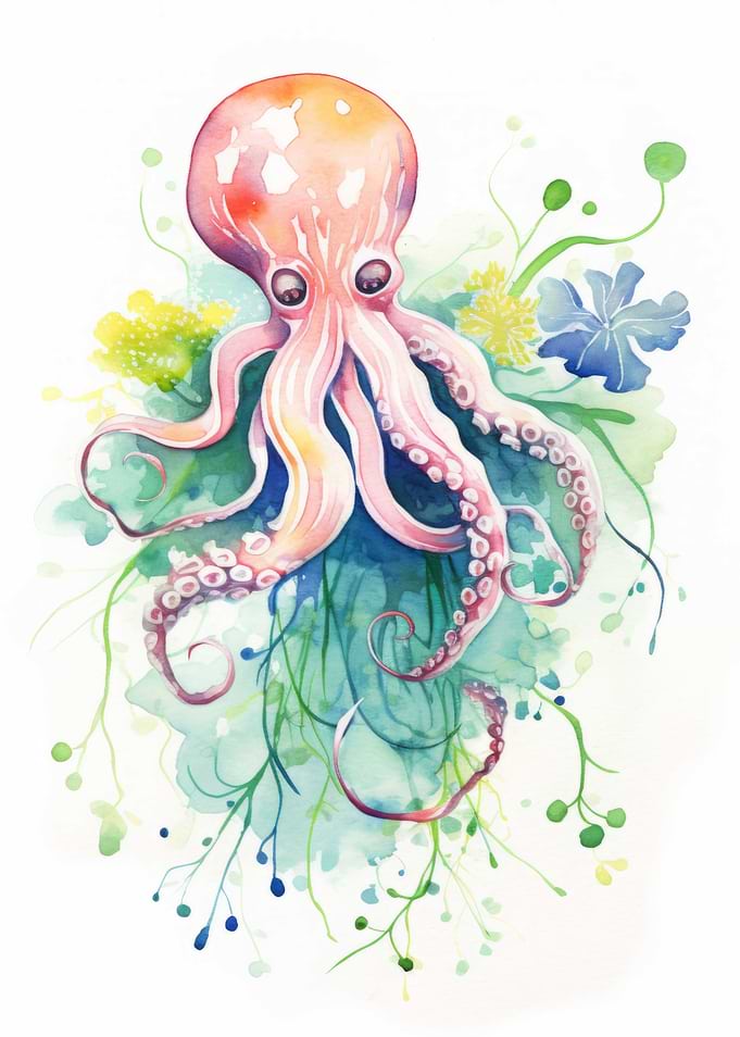 Octopus Watercolor