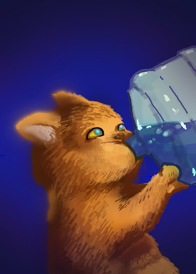 stay hydrated cat