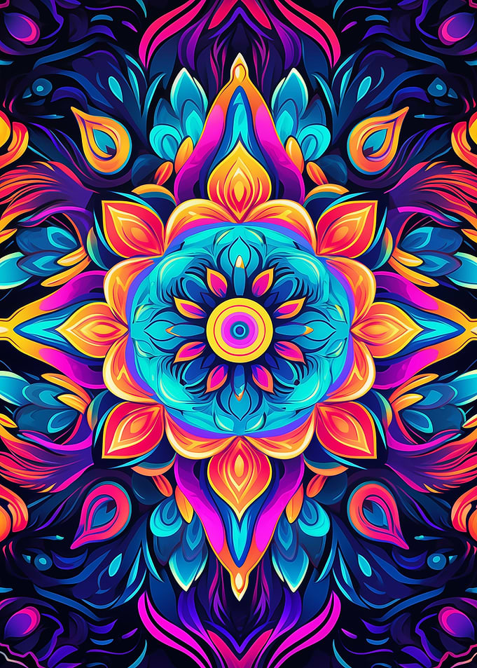Psychedelic Mandala No.8