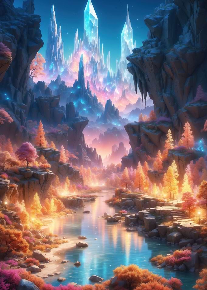 Crystal landscape