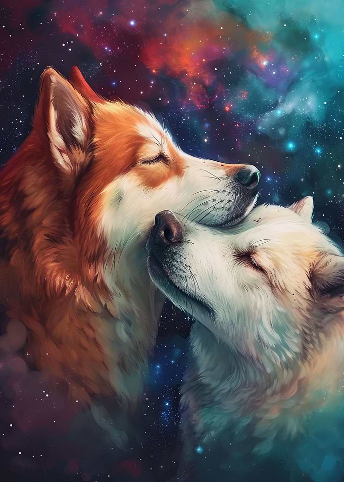 Two Dogs In Love