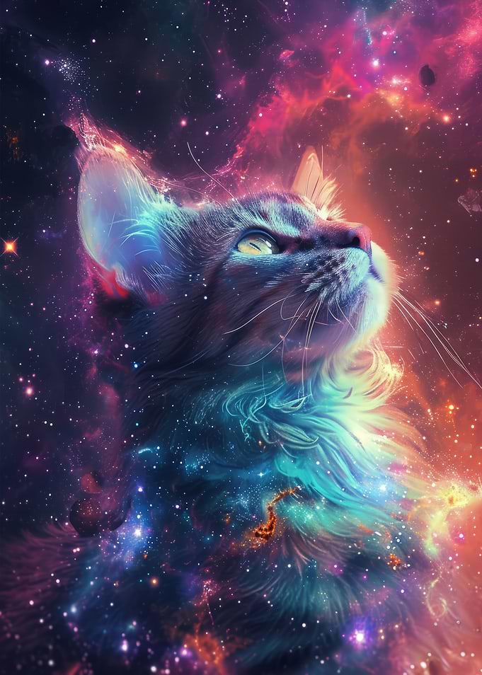 Cute Galaxy Cat