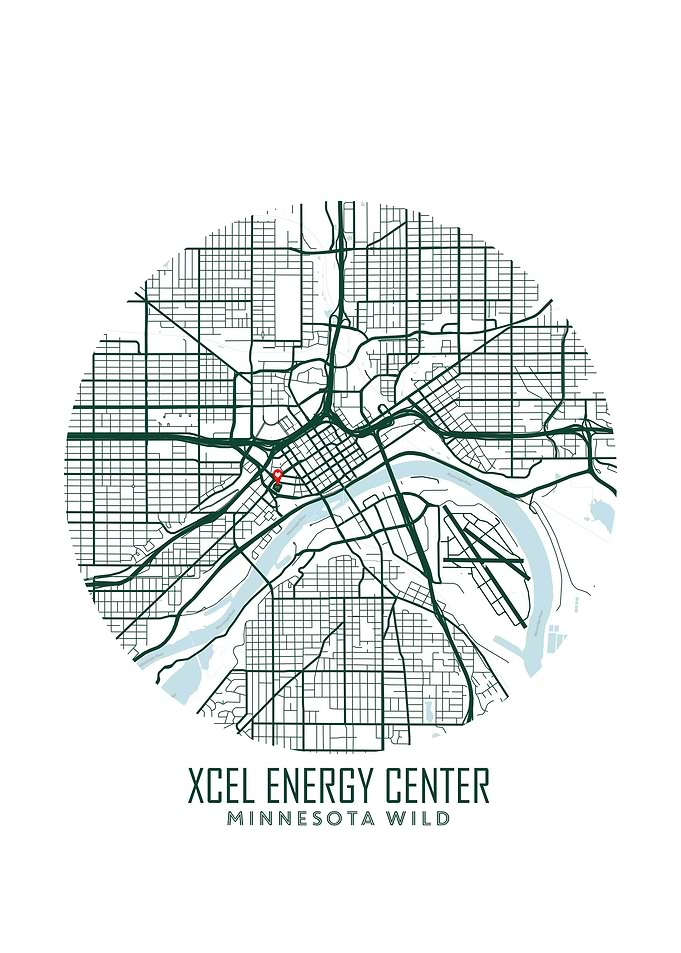 Xcel Energy Center Map