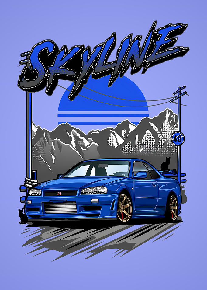 skyline drawing