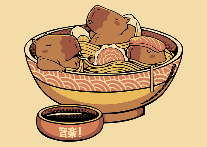 Capybara Cute Ramen