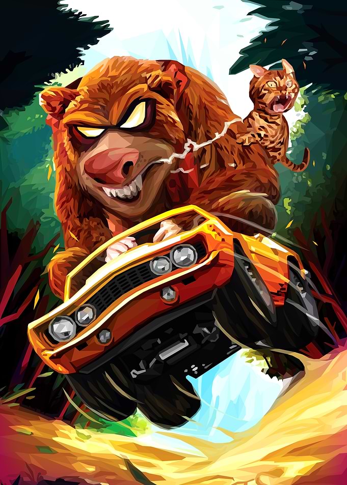 Rushing Psycho Bear