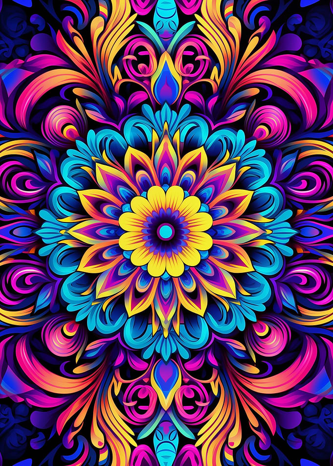 Psychedelic Mandala No.9